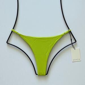 Acacia Swimwear Ralphy Bikini Bottom - Wasabi - Minimal Coverage - Medium - NWT
